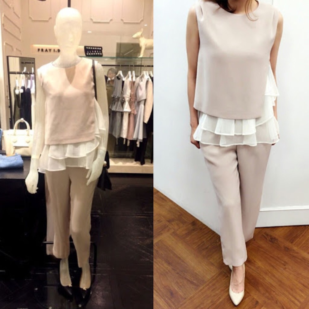 Unique designed jumpsuit for office ladies